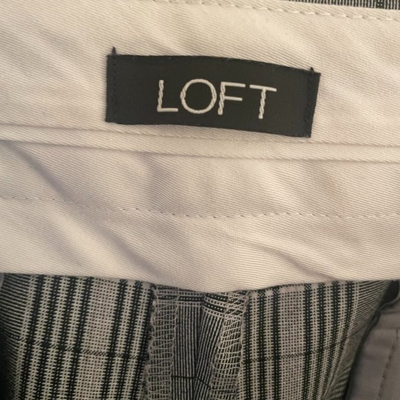 Grey White Plaid Dress Pants - Picture 4 of 5